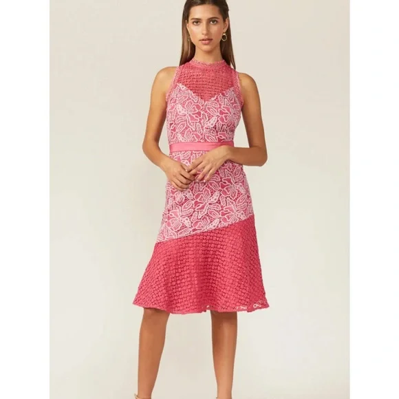 knee length dresses for ladies Dione Ruffled Tiered Midi Dress main image 0